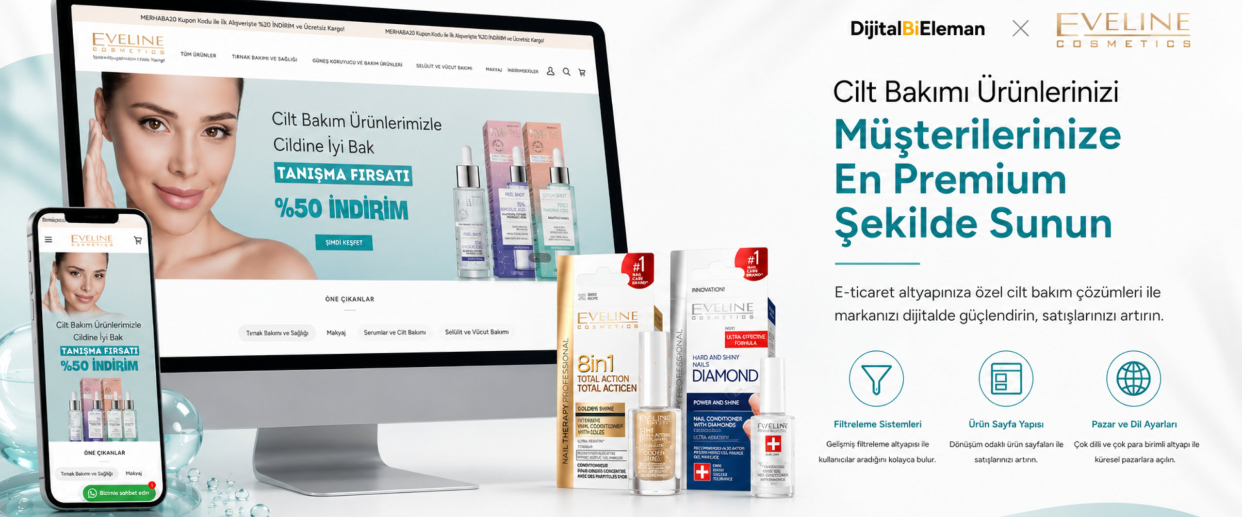 Eveline Cosmetics referans projesi